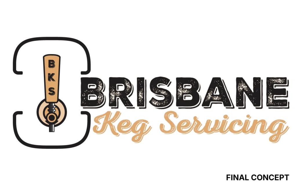 Brisbane Keg Servicing final concept logo