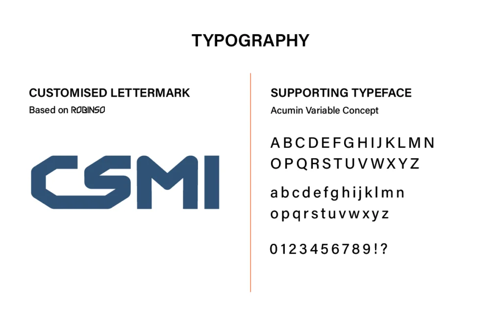 CSMI Typography