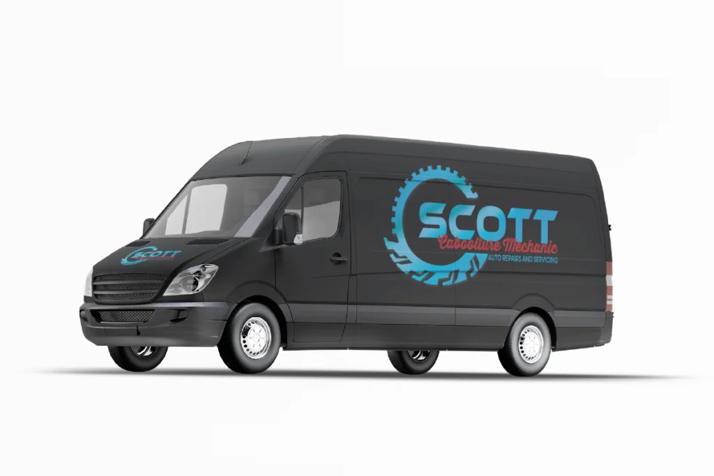 Scott Caboolture Mechanic Van Mockup